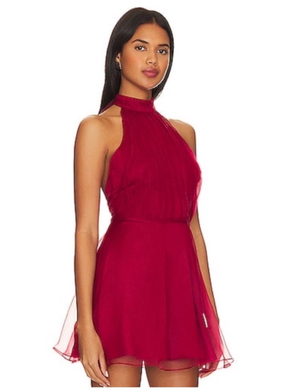 Lovers & Friends Heartbreaker Red Tulle Mini Dress Women’s XL